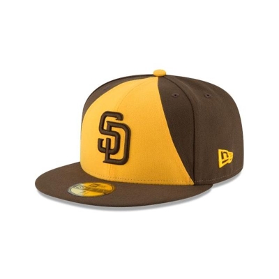 San Diego Padres Gorra | New Era MLB Authentic Collection 59fifty Fitted Cap Mexico - Negros